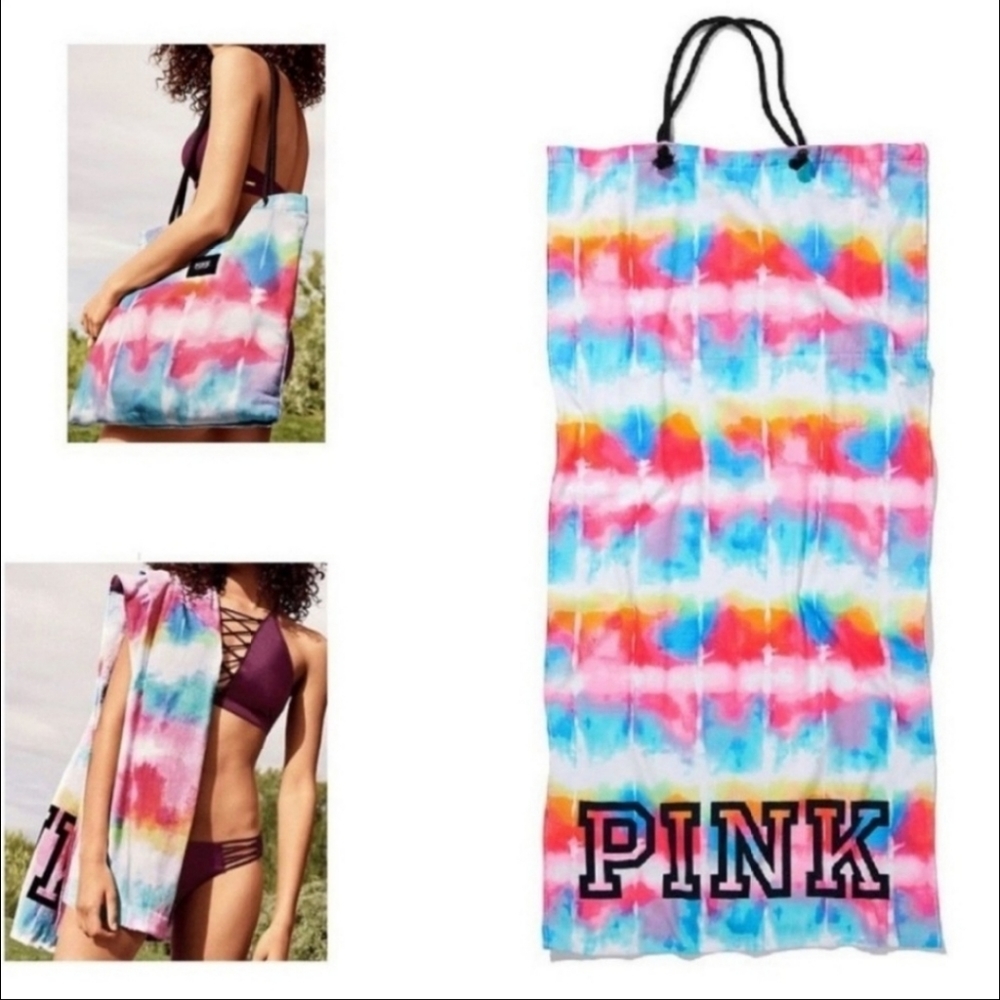 VICTORIA'S SECRET TIE DYE TOWEL BAG